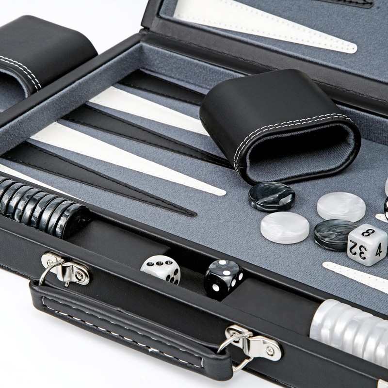 VOVOTUZZI Backgammon Sets for Adults, 15 Inches Backgammon Board Games
