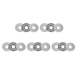 sourcing map AXK0619 Pressure Needle Bearing Washers 6 mm Bore 19 mm Outer 2 mm Width Pack of 5