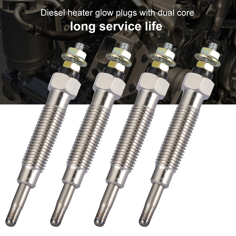 4pcs Dual Core Diesel Heater Glow Plugs for Mitsubishi Challenger