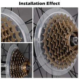 OHPHCALL 5PCS Freewheel Spoke Protector Bicycle Flywheel Guard Bike Wheel Spoke Protector Cover Part for Mountain Road Bike