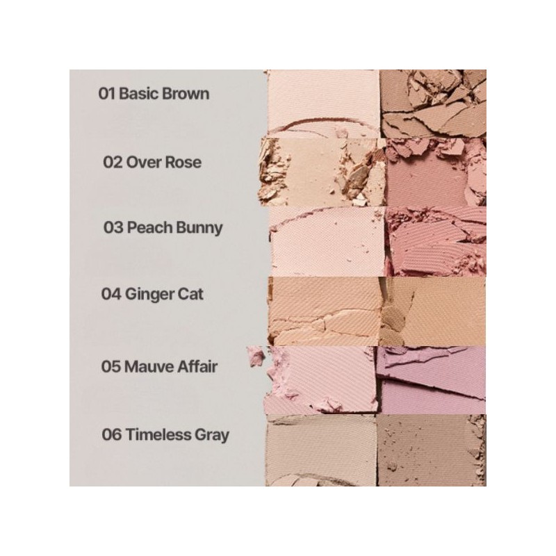 VDL Eyestain Essential Shadow Duo 2g, Color:01 Basic Brown