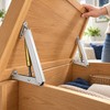 2-Pack Heavy Duty Soft Close Lid Support Hinges with Gas