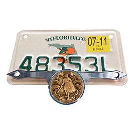 MotorDog69 License Plate Mount Bundle with Armor of God Brass