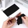 150 Pcs Microfiber Glasses Pouch Bulk, 7.1"×3.5" Soft Sunglasses Bag