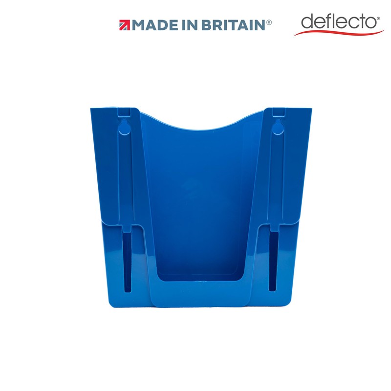 Deflecto 6 Pack Blue Portrait A4 Wall Mounted Document Holder
