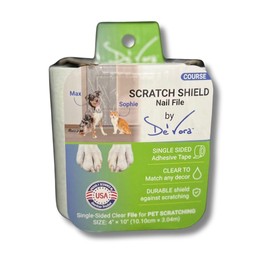 Transparent Scratch Shield Claw File Protention Tape for Furniture, Windows, Floors & Walls- Anti Scratch Furniture Protector and File -10 feet Self-Adhesive Tape for Cats & Dogs (Coarse)