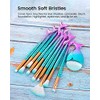 Mermaid Makeup Brushes Set with Bag Citicolor Chubby Fish Foundation
