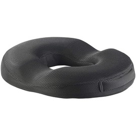 Newgen Medicals Seat Ring Coccyx: Ergonomic Ring Seat Cushion Made of Memory Foam with Gel Coating (Gel Seat Ring, Ring Seat Cushion, Orthopaedic)