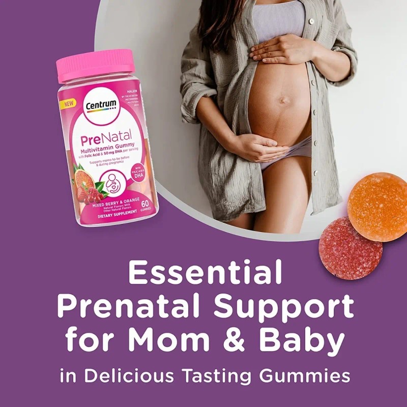 Centrum Multi Vitaminas Prenatal Ácido Fólico Dha