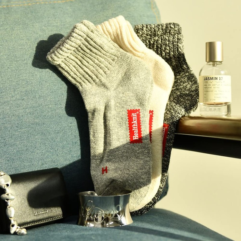 Health Knit 191-3621 Men's Unisex Slub H Mark Socks, Socks,