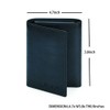 VANNANBA Mens Genuine Leather RFID Trifold Wallet With ID Window,