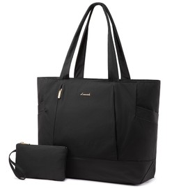 LOVEVOOK Tote Bag for Women Work Travel, Lightweight Work Tote Bag With Laptop Compartment & With Zipper, Gifts for Women