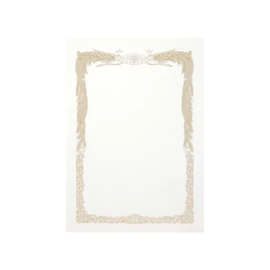 A4 Vertical, Horizontal Writing, White, 10 Sheets, Compatible with A4 Laser Printers, 8.3 x 11.7 inches (210 x 297 mm), Phoenix Frame, Graduation Certificate, Commendation Certificates