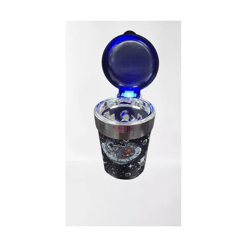 X2 LED BUTT BUCKET ASHTRAY - CAR CUP HOLDER PORTABLE-DESIGN
