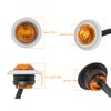 YOMTOVM 20PCS 3/4" Amber Round LED Side Marker Lights, 12V