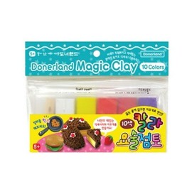 Hottracks Donerland Color Magic Clay 10-Color Clay / 도너랜드 칼라요술점토 10색 클레이