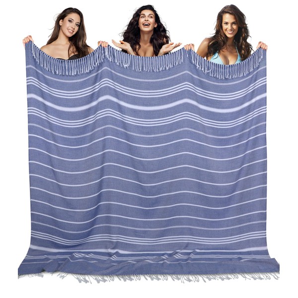 Giant Turkish Beach Towel Extra Large Throw Blanket Carnival Cruise