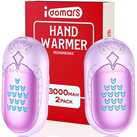 Portable Electric Hand Warmer Rechargeable: 2 in 1 Pack Reusable Handwarmer 20 hour Battery Operated type-c Charged Pocket Warmer Hot Hand Heat Warmer for Handheld Heater Gift for Outdoor Sport Winter