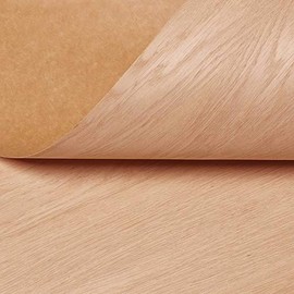 Edge Supply Red Oak Wood Veneer Sheet Flat Cut, 24" x 48", Non Glued, 10 mil Paper Back,A Grade Veneer Face - Apply with Contact Adhesive Oak Veneer Sheet - Veneer Sheets for Restoration