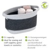 WENKO Bea M Felt Basket with Two White Handles, Made