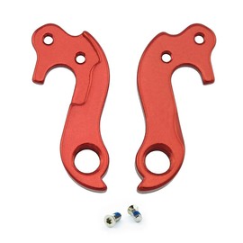 Noah And Theo NT-HD026 Mech Gear Derailleur Hanger Dropout compatible with Cube #123 or 10123 in SATIN RED incl. screw set. Also fits Lynskey and other road bikes