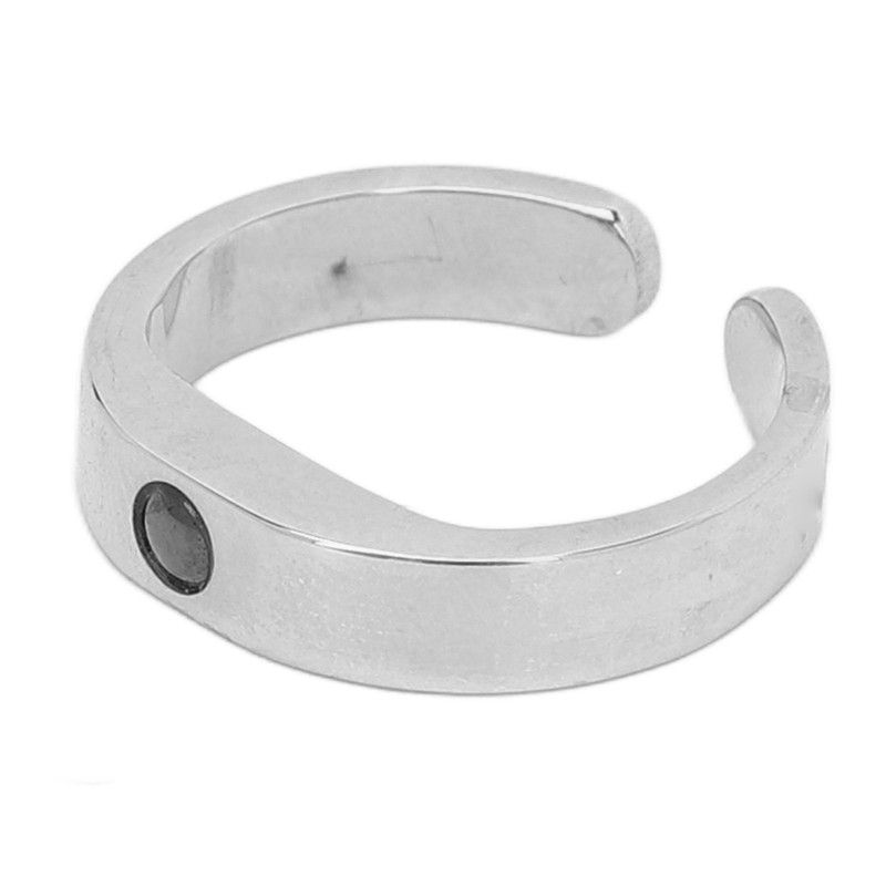 Prevent Snoring Ring Breath Aid Reusable Titanium Steel Adjustable Acupressure