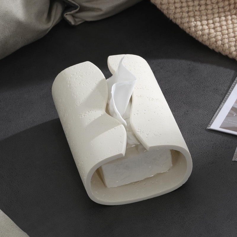 WUUAHOME Tissue Box Cover Rectangle, Luxurious Facial Tissue Box Rectangular,