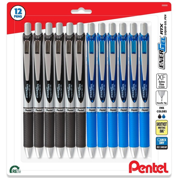 Pentel Energel Rtx Retractable Liquid Gel Pen - 0.3 mm