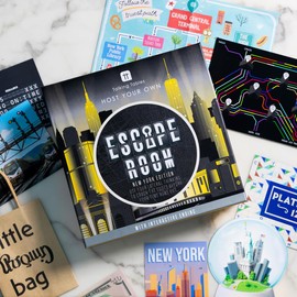 Talking Tables Host Your Own Escape Room Game New York Edition | Interactive Family Games Night | Solve Puzzles and Find Clues to Escape in time | 2-6 Players | Ages 16+ | Moderate Difficulty Level