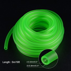 MECCANIXITY Petrol Fuel Line Hose 3/16" x 5/16" 16ft Green for Chainsaws Lawn Mower String Trimmer Blowers Small Engines