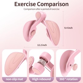 Thigh Exerciser, Inner Thigh Exercise Equipment,Pelvic Floor Trainer,Inner Thigh Exercise Equipment Kegel Exercise Products for Women with Counter&Resistance Adjustment 26lb