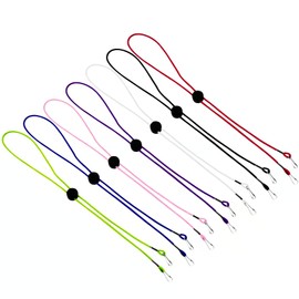 SHUNMEILO 7Pcs Face Mask Lanyard for Women Men Kids, Mask Lanyard with Clips,Mask Holder Adjustable Unisex Length Elastic Strap,Anti-Lost Mask Leash, Multcolor, 7 PACK