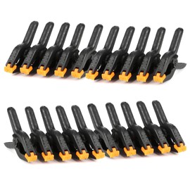 Pack of 20 Nylon Spring Clamps, 3 Inch High Performance Nylon Spring Clamps, Movable Fluted Jaws with 90° Swivel for Wood/Metal/Textile - Perfect for Furniture Building, Photo Studio Backdrops & Model