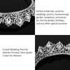 rhinestones tiara for women girls - Color: Silver