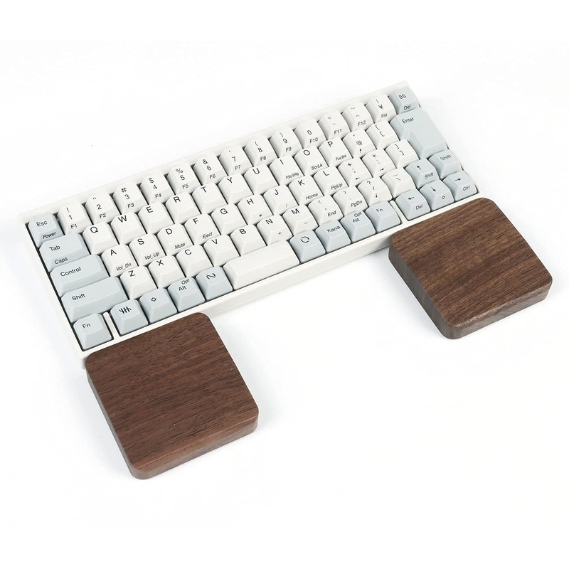 Side3 Separate Natural Wood Palmrest Separated Wood Wrist Rest for