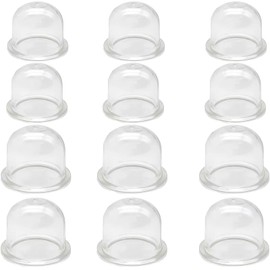 Parallelower Pack of 12 Primer Pump Primer Pump Bulb Fuel Pump Carburettor Transparent Primer Piston 19 mm / 22 mm for Lawn Mower Blower Cutter Hedge Trimmer Chainsaw