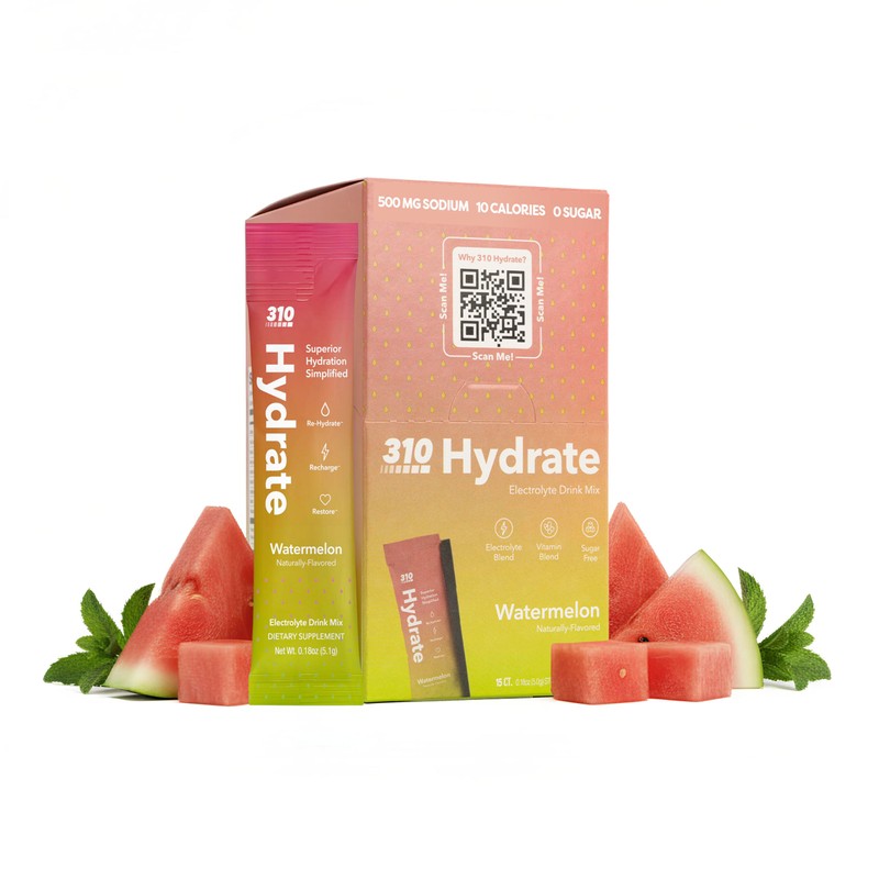 310 Nutrition Polvo de Electrolitos Sin Azúcar Sugar-Free Electrolyte Hydration