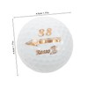 Kisangel 6pcs Golf Training Balls Durable White Rubber Practice Balls