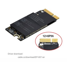 ChenYang CY Bluetooth Wireless WiFi Card Adapter BCM94331CSAX BCM94331CSDAX BCM4331 Bluetooth Wireless WiFi Card Module 802.11N for Mac 2012-2013 MD212 MD213 A1398 A1425