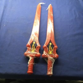 Mattel / HG Industries, INC. 1 Sword, 1983 He-man SWORD MASTERS UNIVERSE MOTU Sword Child Play  Red NOS