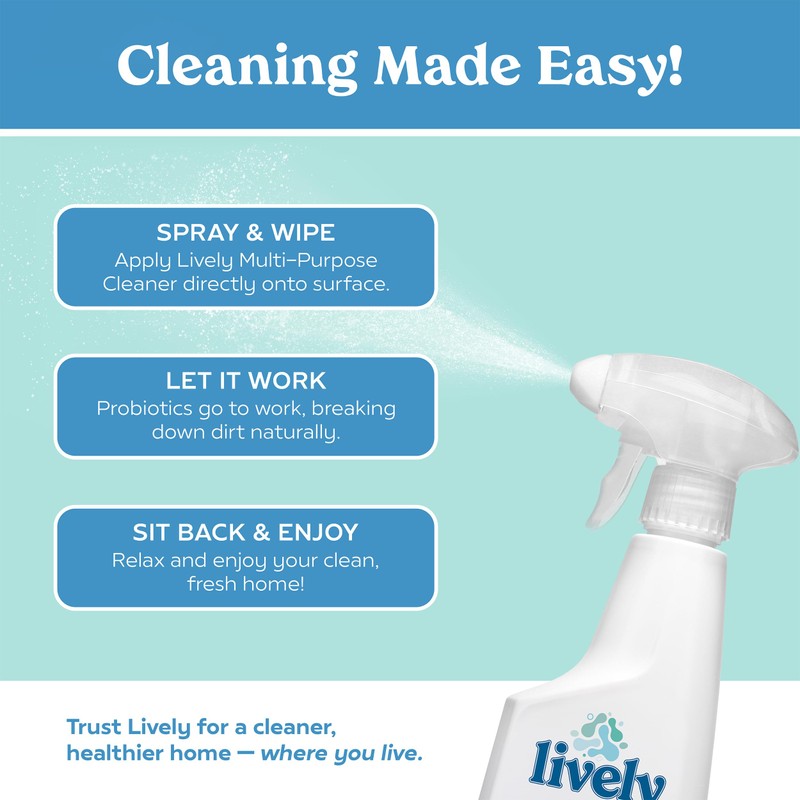 Lively Home Cleaning & Stain Removal Bundle – Multi-Purpose Cleaner