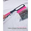 Car Snow Scraper and Brush for Window Windshield - Pink