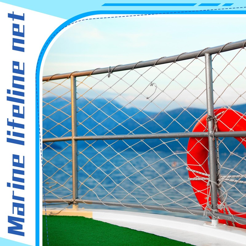 Windyun Boat Safety Lifeline Netting Marine Sailboat Guardrail Nylon Net