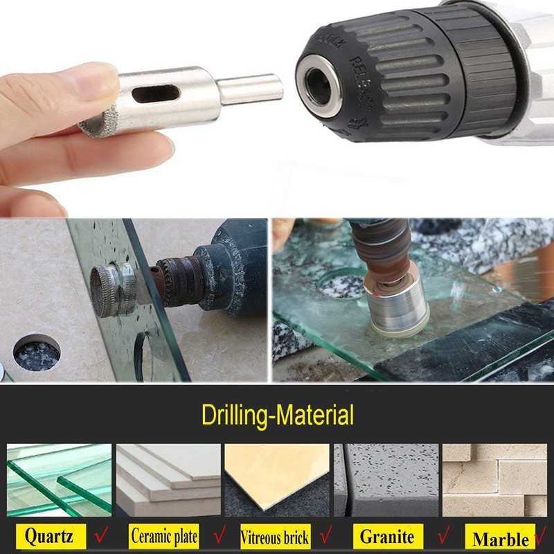 1/2" Inch Diamond Drill Bit Hole Saw for Tile Glass