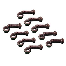 9 - Plow Bolt & Nut for Blades/Cutting Edge, 5/8-11x2 1/2 - Grade 8, Dome Head