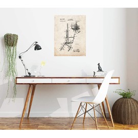 Aerial Ski Lift Chair Patent Print Old Look (24" x 36") M14661