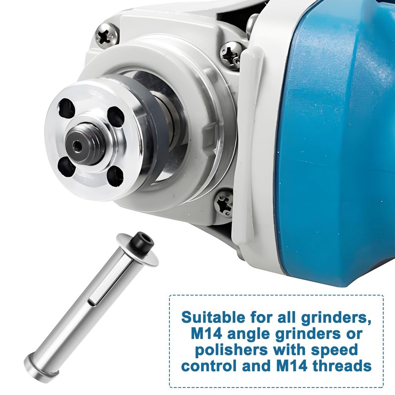 Satin Roller, M14 Thread Mandrel Adapter, for Angle Grinder, Roller