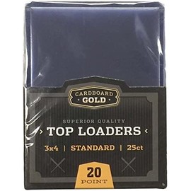 1x 25ct CBG CARDBOARD GOLD 3" x 4" PRO Toploaders KEEPS CARDS ULTRA PROTECTED