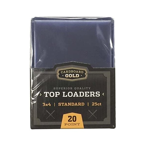1x 25ct CBG CARDBOARD GOLD 3" x 4" PRO Toploaders KEEPS CARDS ULTRA PROTECTED