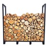 Doppy Firewood Rack Stand,4ft Firewood Rack Outdoor Indoor Firewood Rack
